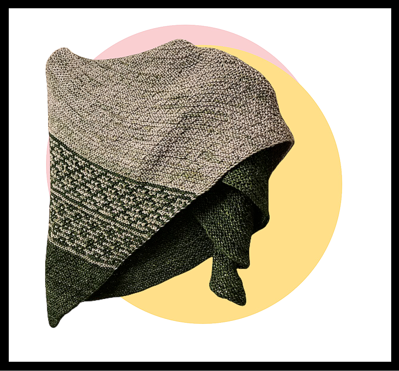 mosaic knit shawl